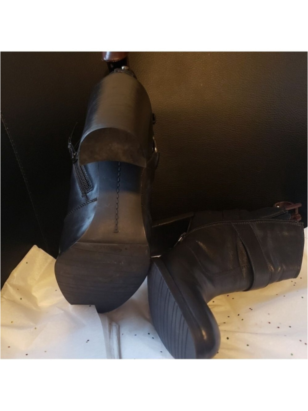 HP. Stuart Weitzman Leather Bootie - Picture 8 of 16